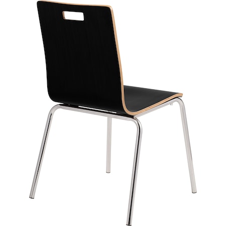 National Public Seating Bushwick Bentwood Chair, Black BCC23